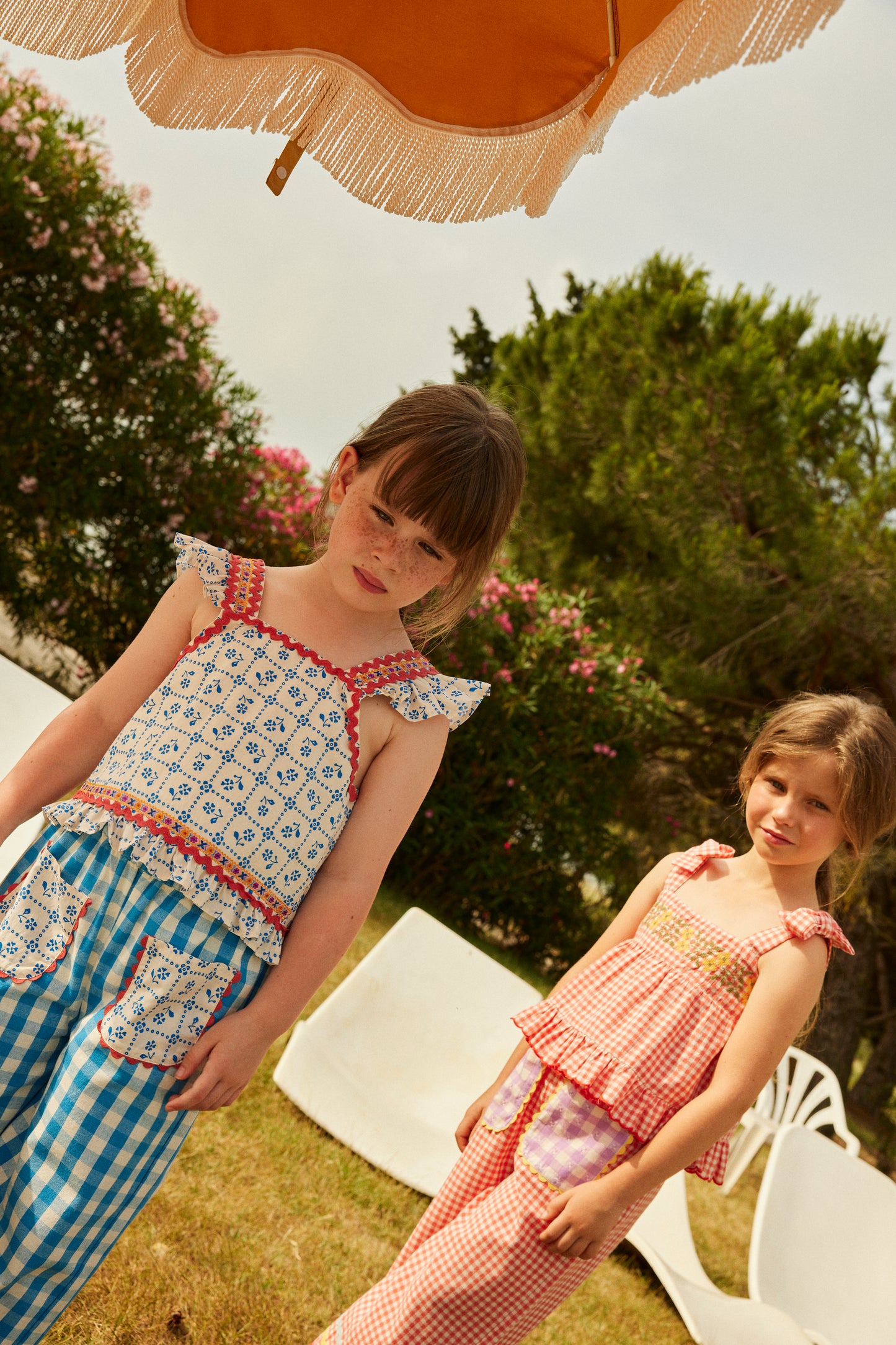 Mouna pants Ibiza blue