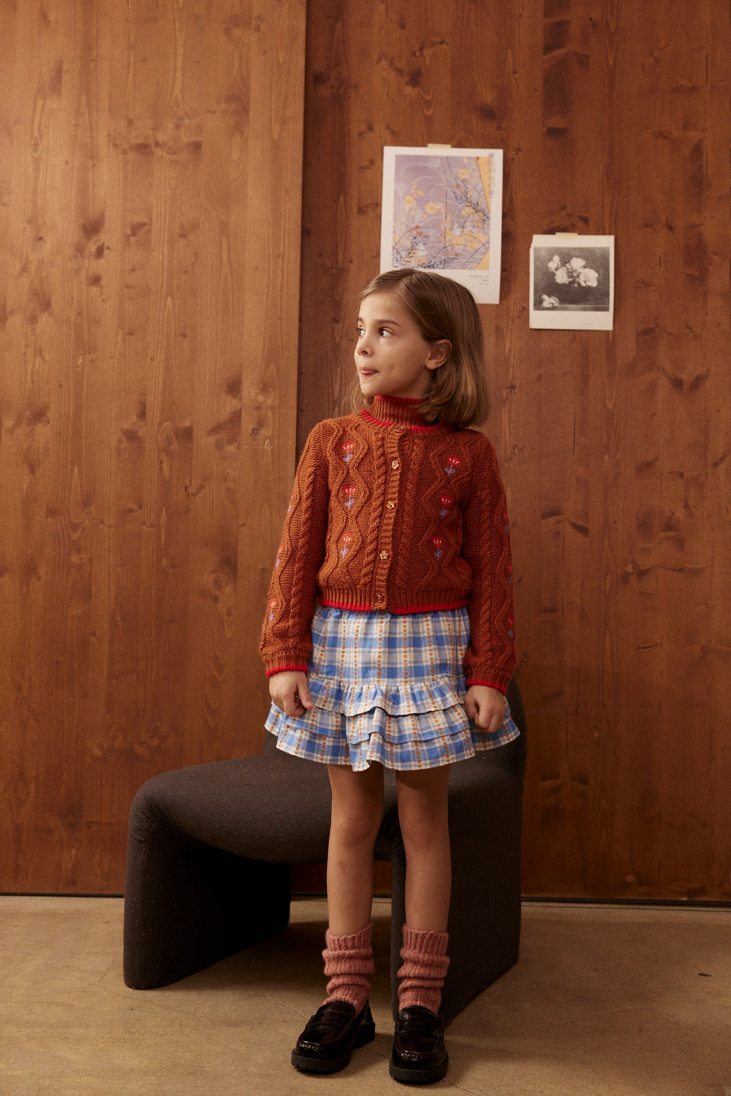 Lea skirt Blue check