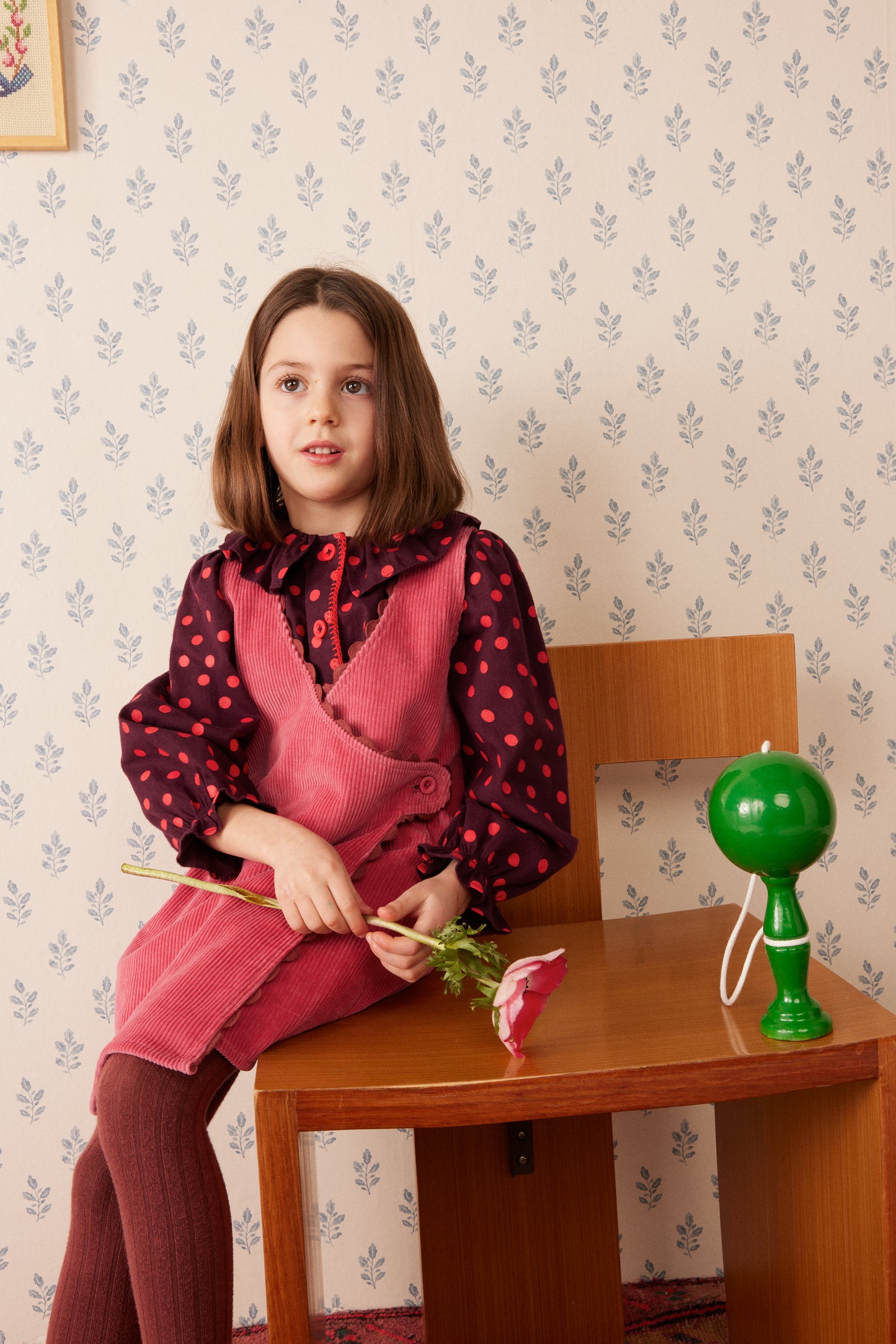 Blouse Myrtille Plum Dots