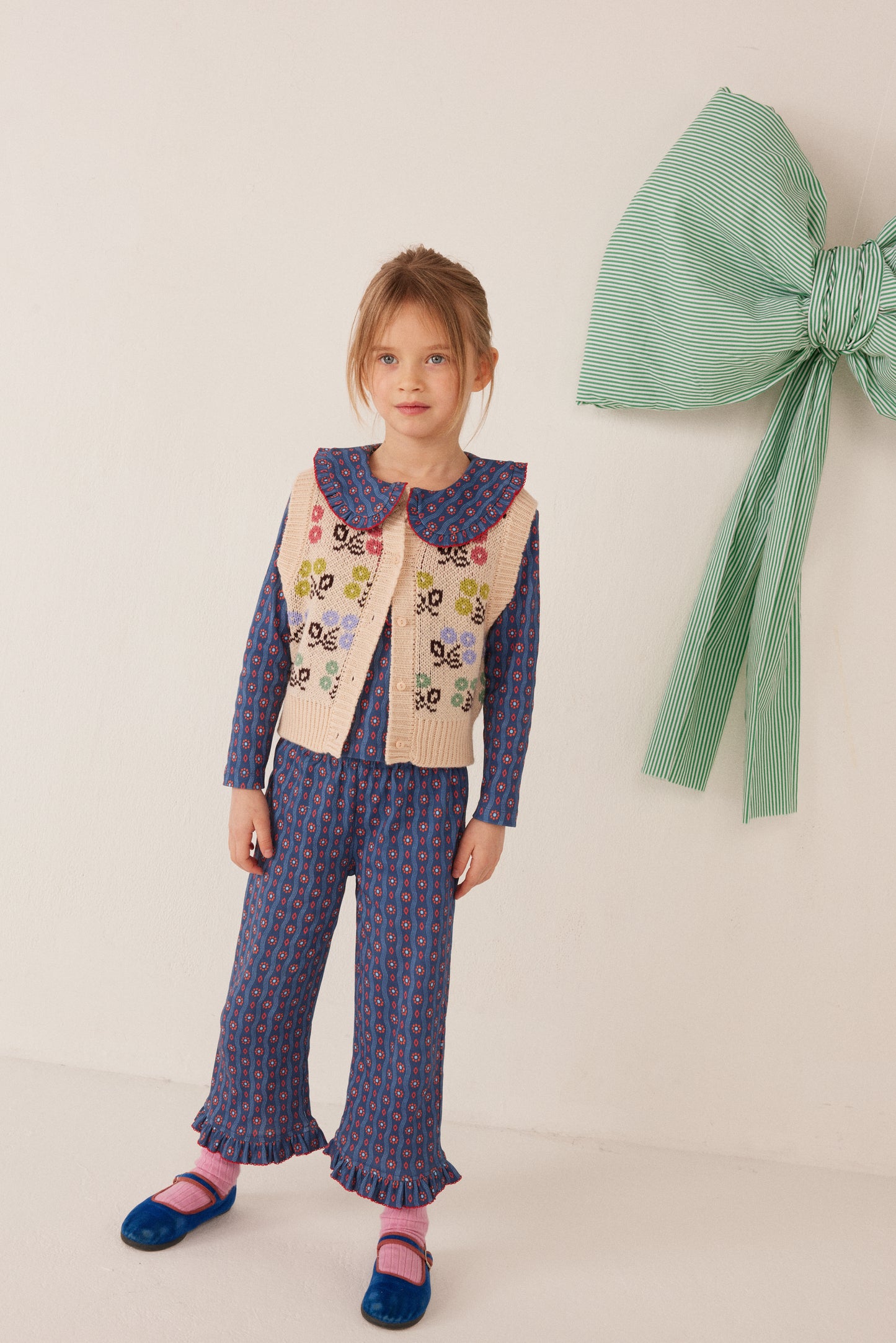 Pantalon Malika Wavy Navy