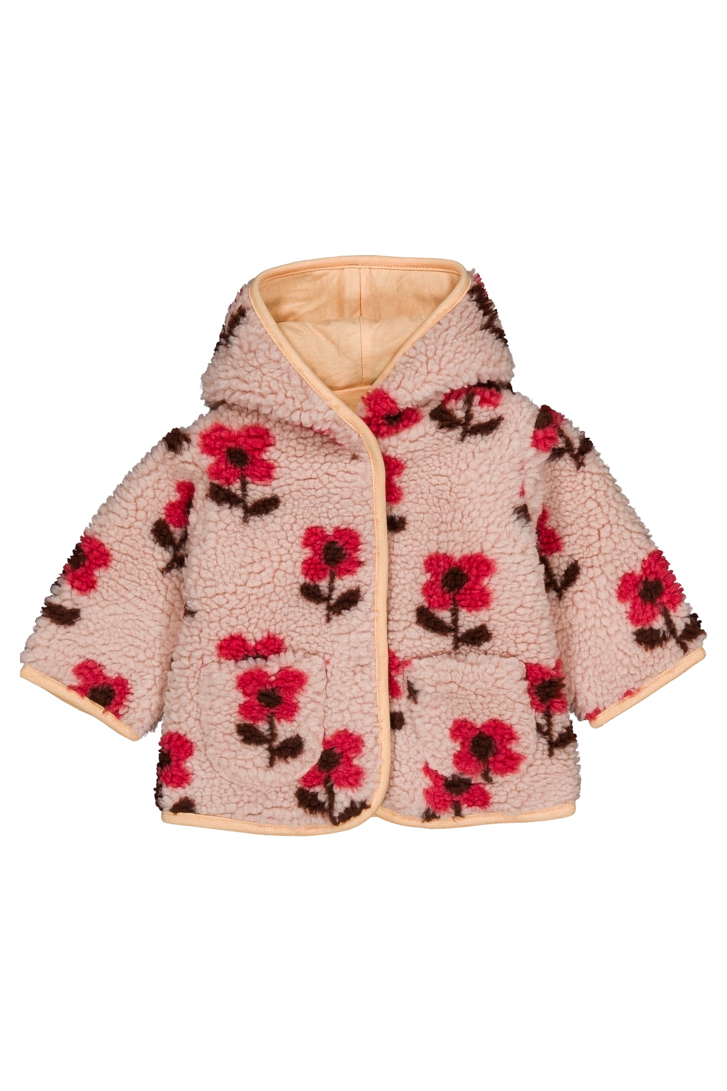 Poppy baby fleece coat Cookie