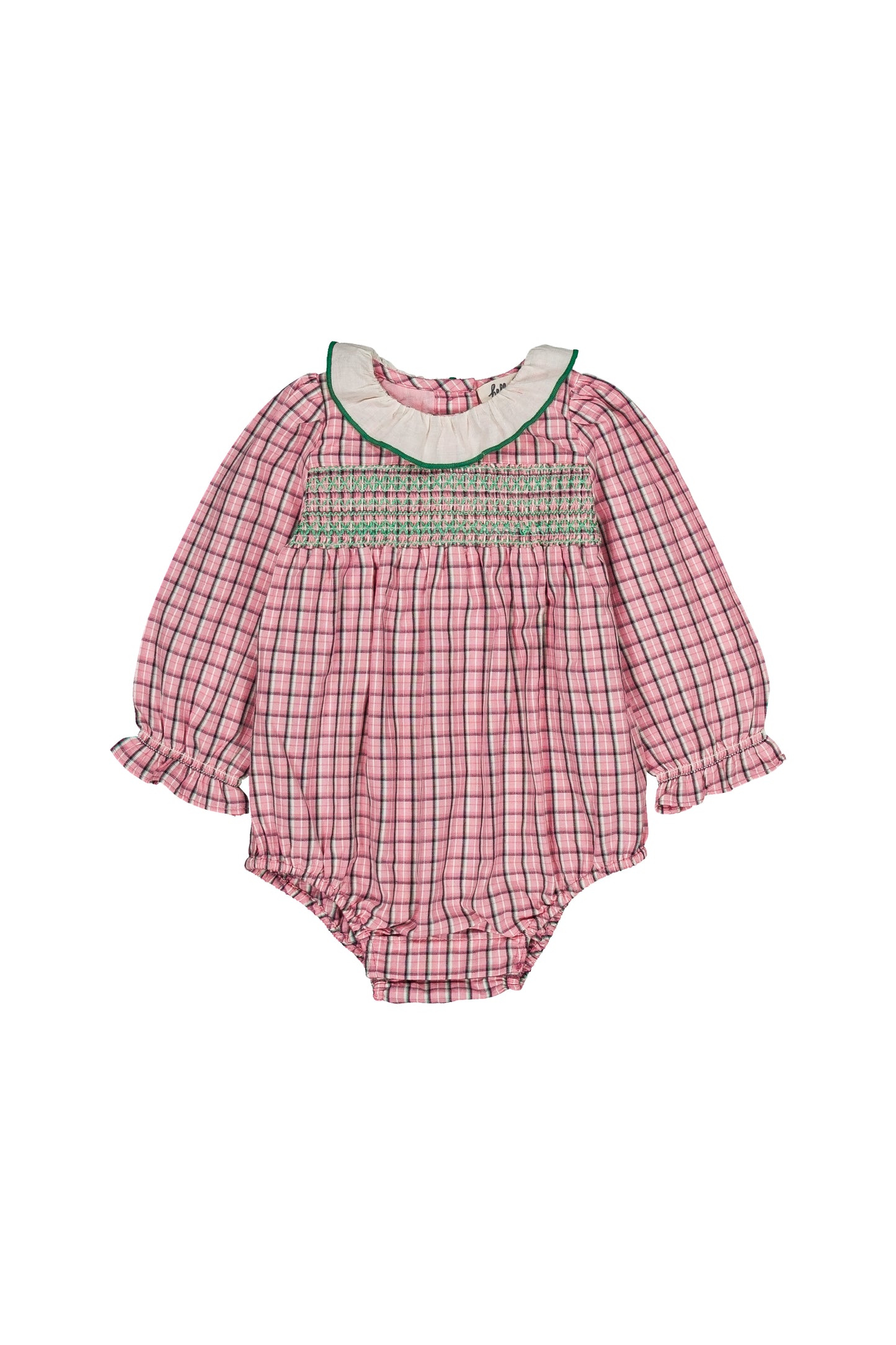 Amande romper Pink check