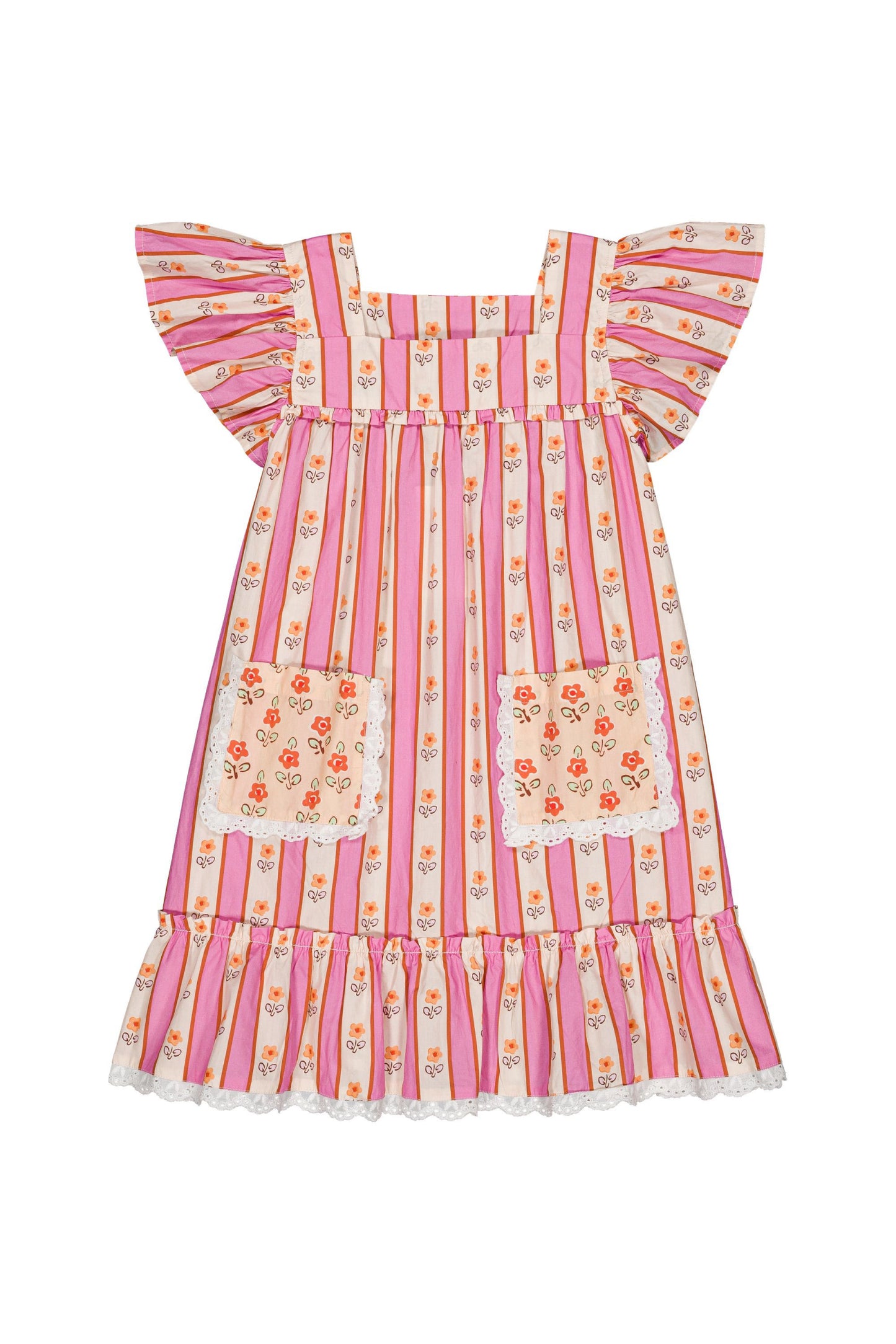 Cotton dress for girls aged 4–12, ramatuelle