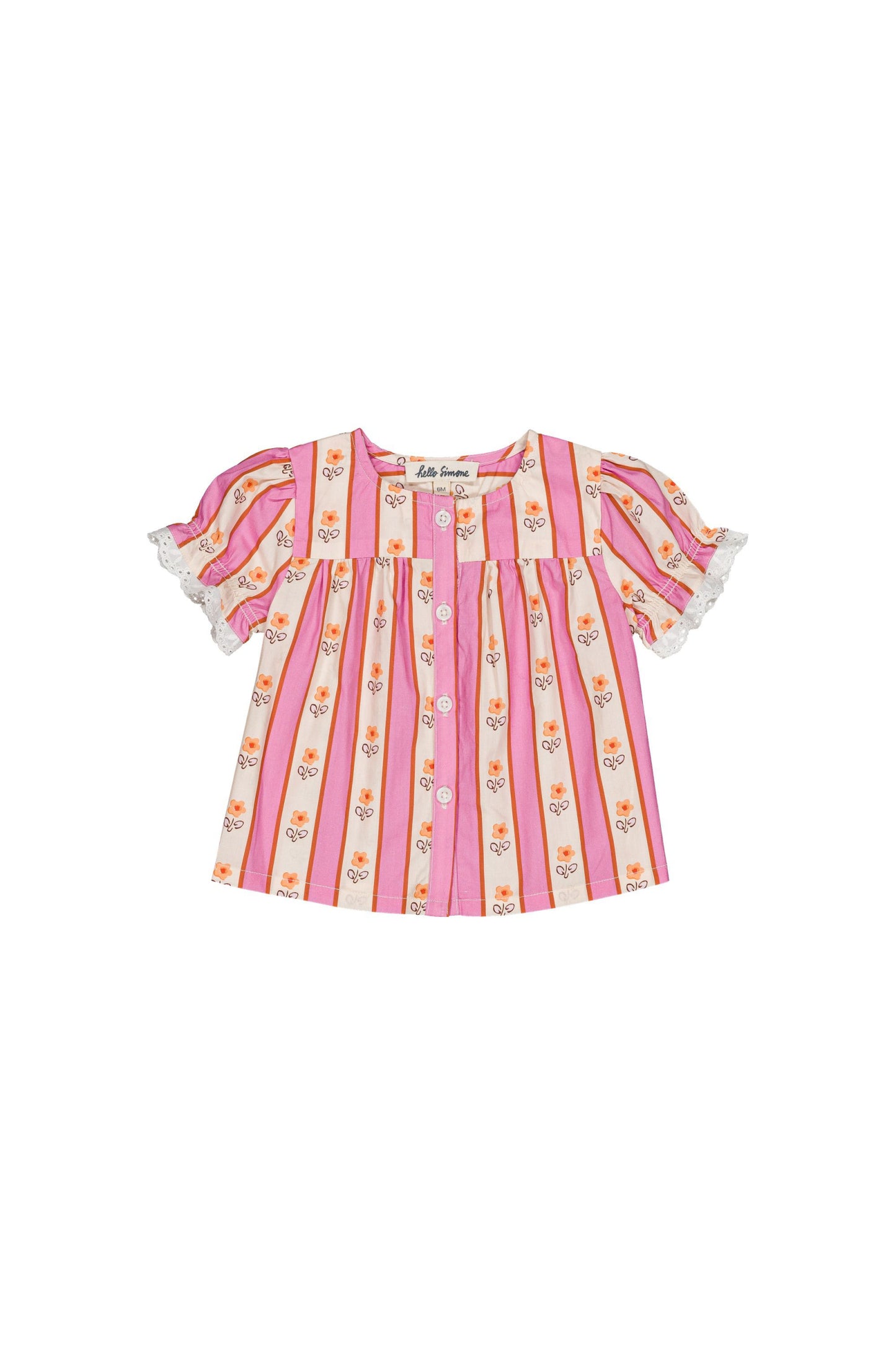Cotton blouse for babies aged 6–24 months, blouse ramatuelle