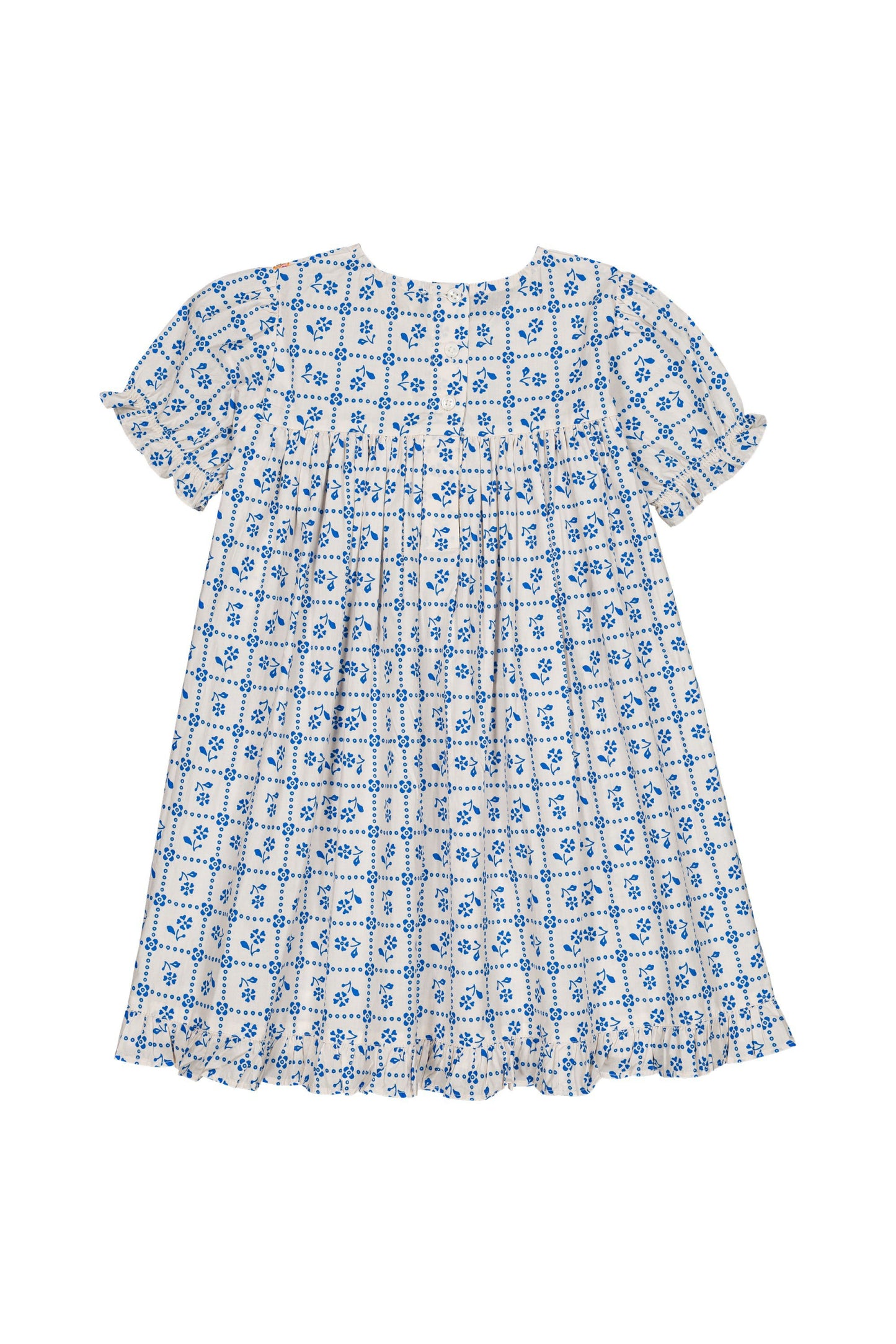 Cotton dress for girls aged 4–12, fayence
