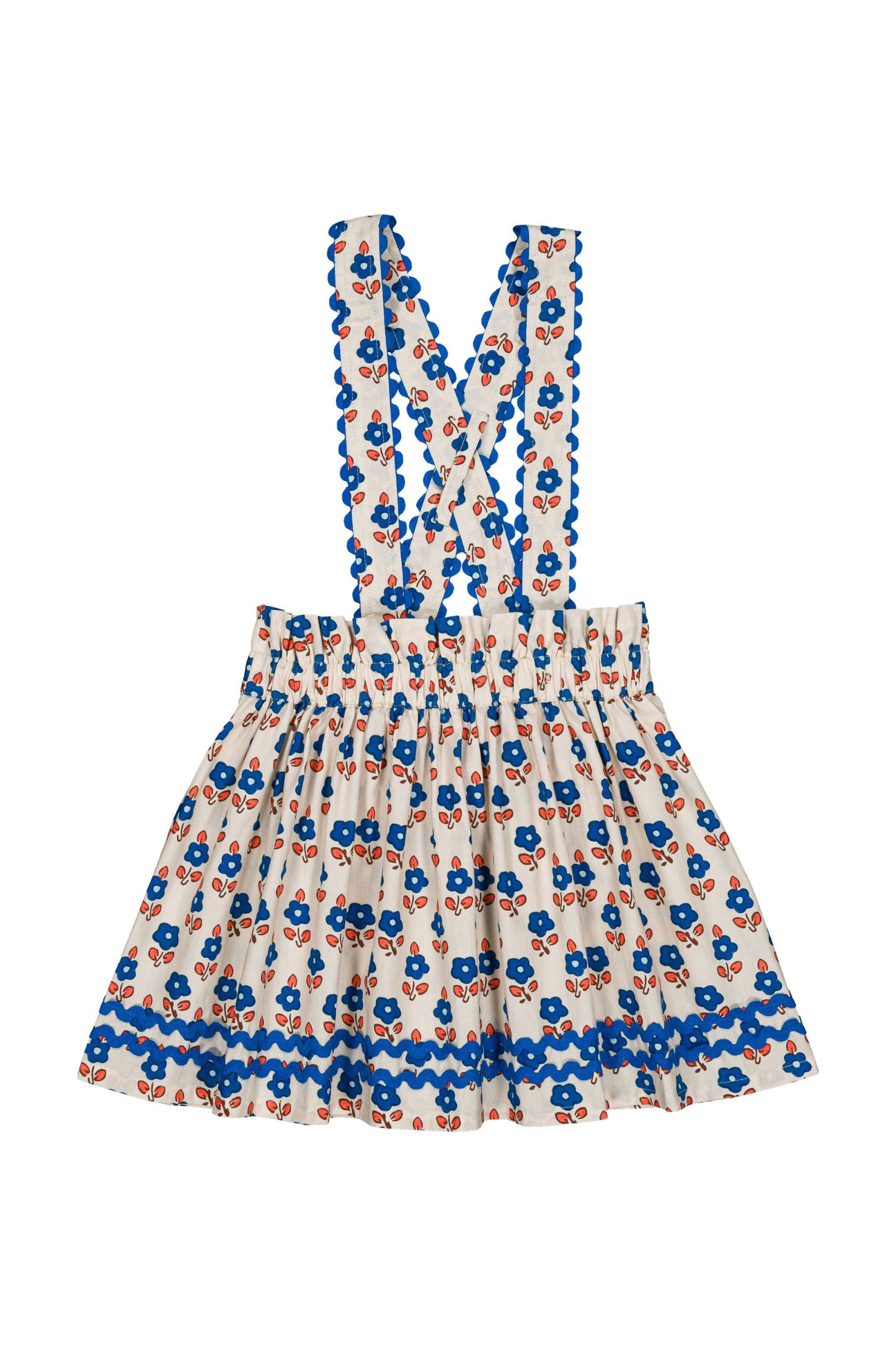 Cotton oeko tex skirt for girls aged 4–12, sablet blue