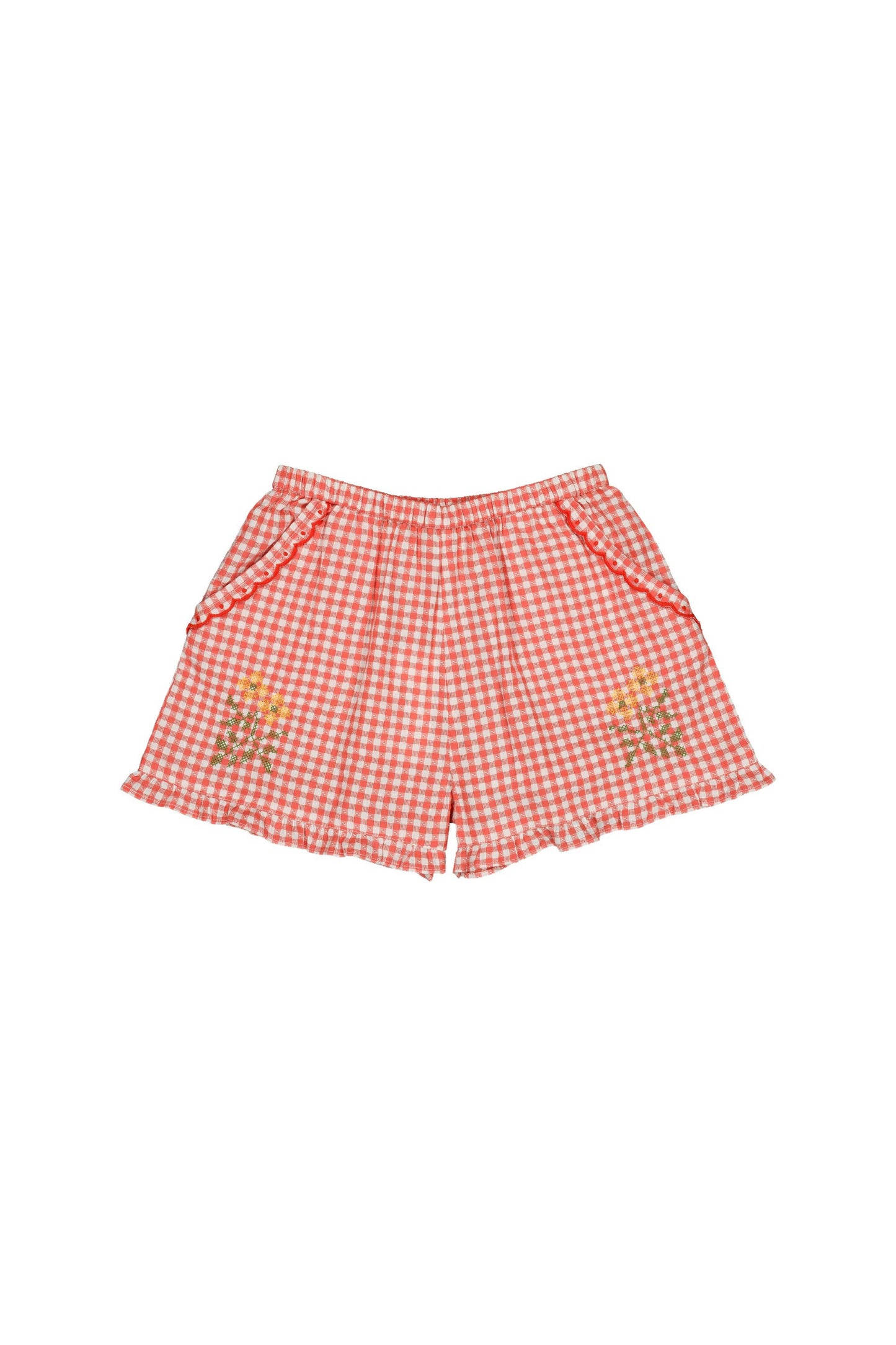 Cotton shorts for girls aged 4–12, emberglow