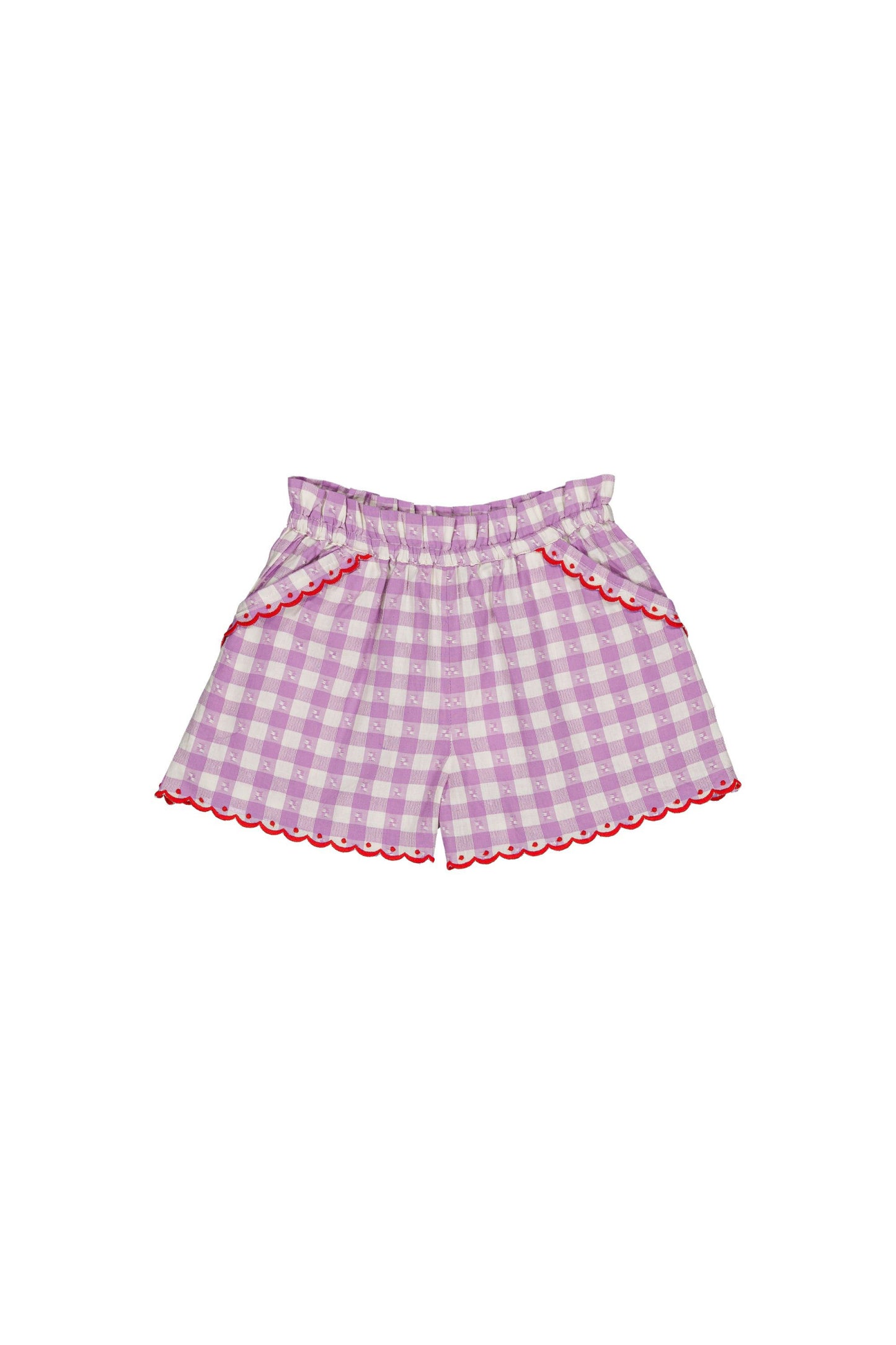 Cotton shorts for girls aged 4–12, bloom