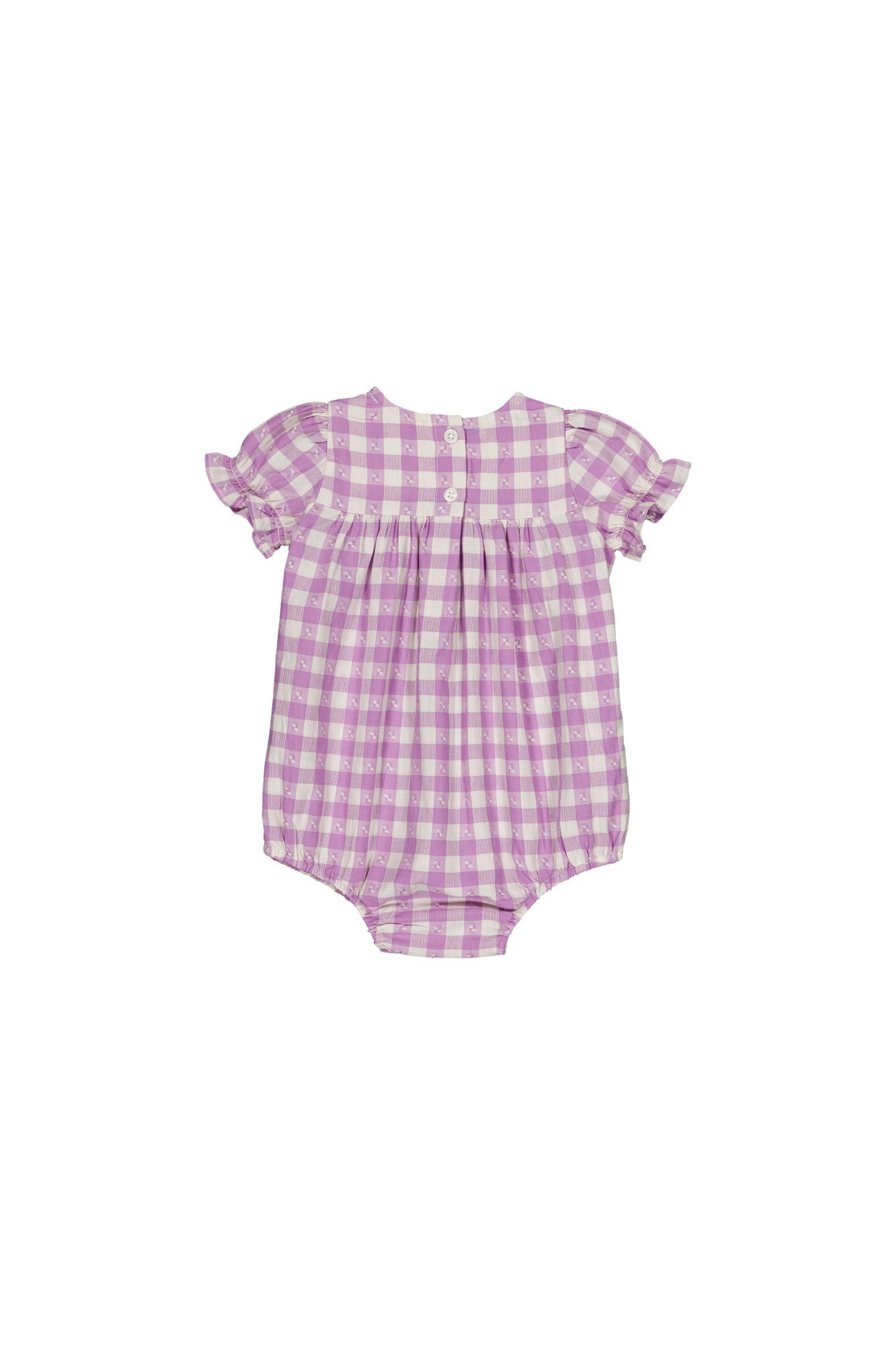 Cotton romper for babies aged 6–24 months, bloom