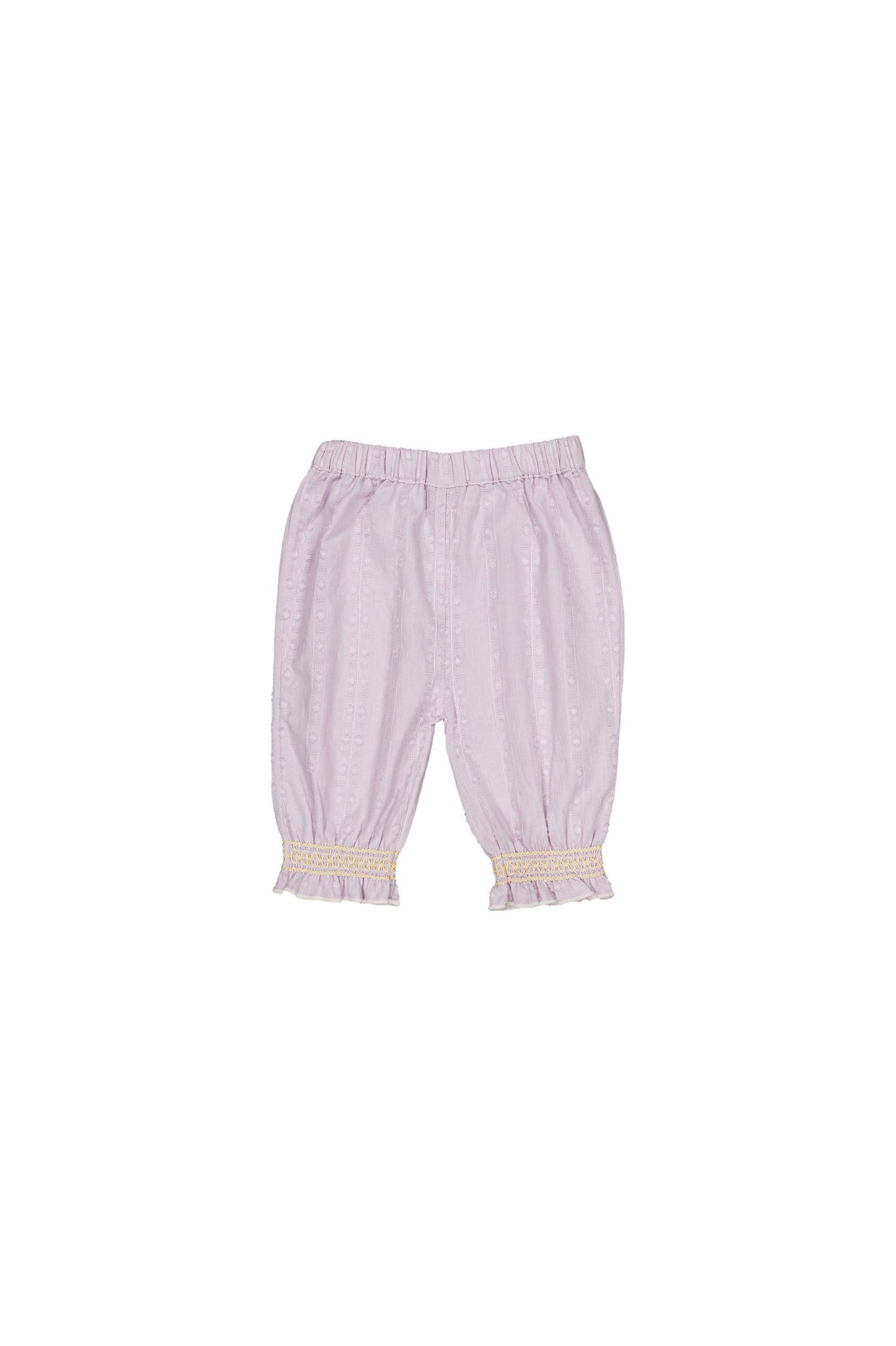 Cotton pants for babies aged 6–24 months, lavender