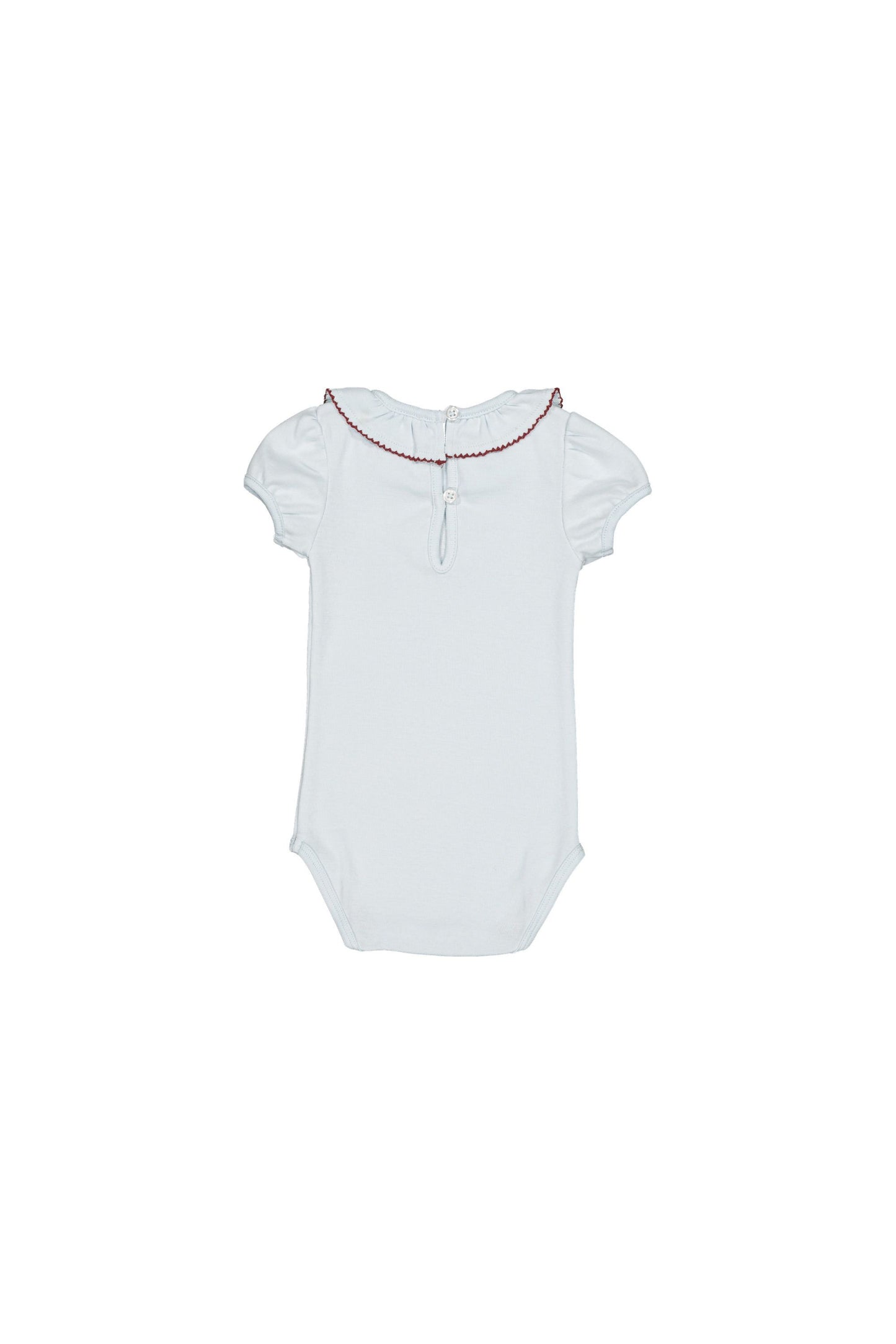 Organic cotton body for babies aged 6–24 months, body ice blue