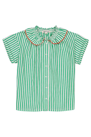 Carlie blouse Stripes Green