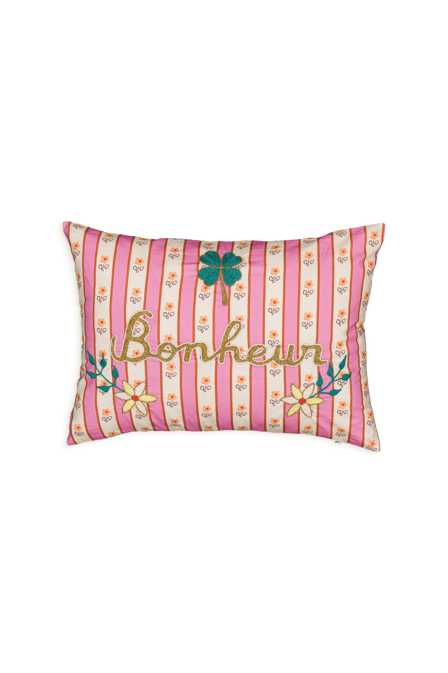 Coussin brodé Ramatuelle Bonheur