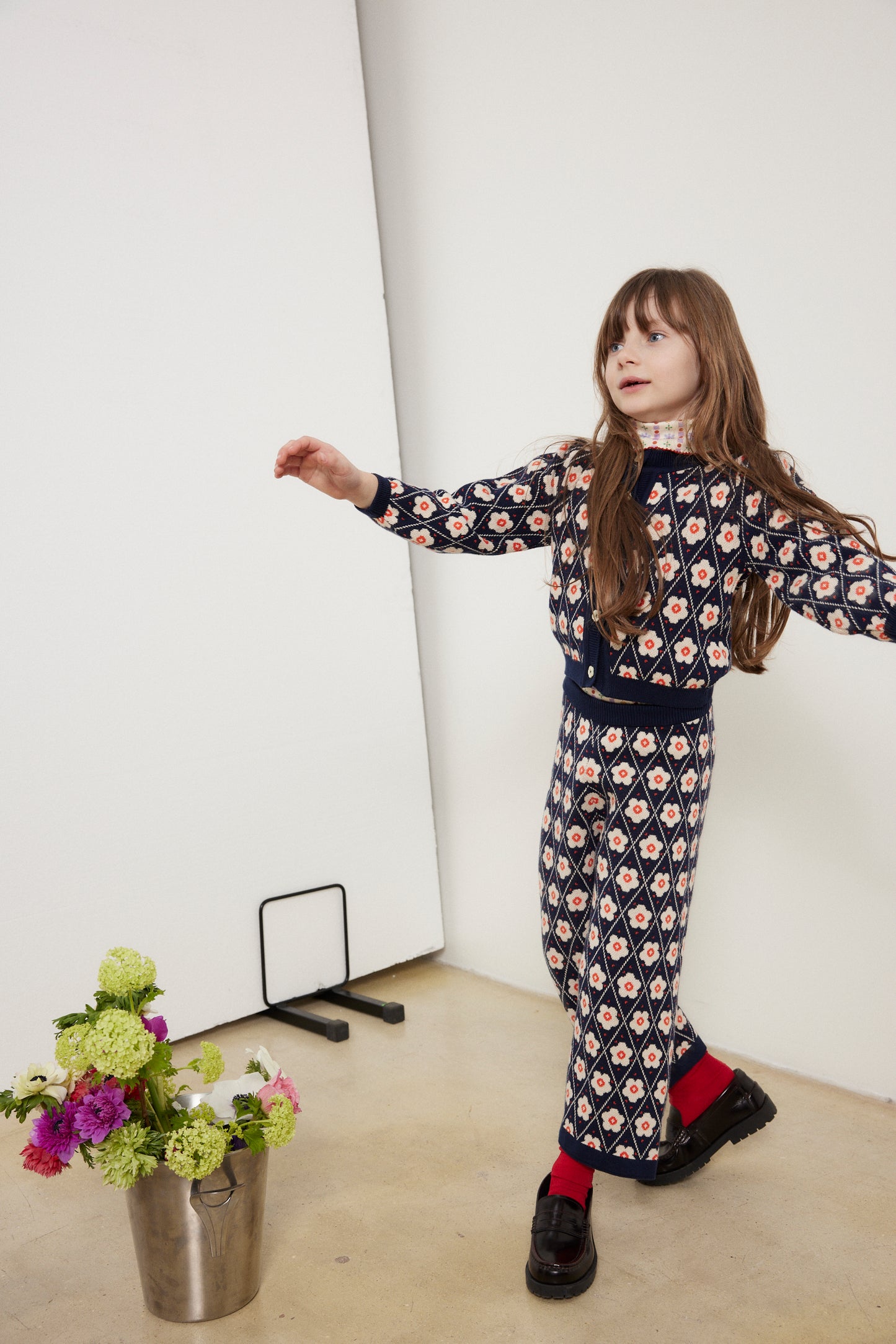 Mathilda pants Navy Flower