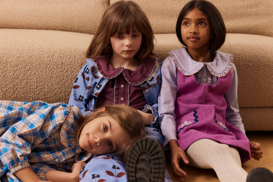 Myrtille blouse Flora blue