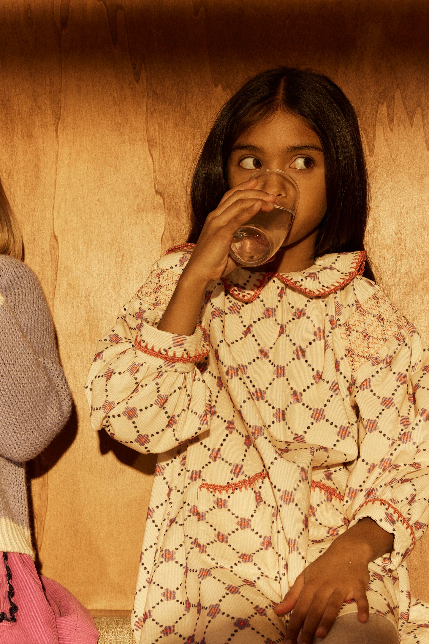 Martha dress Floral check