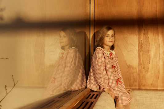 Groseille dress Pink check