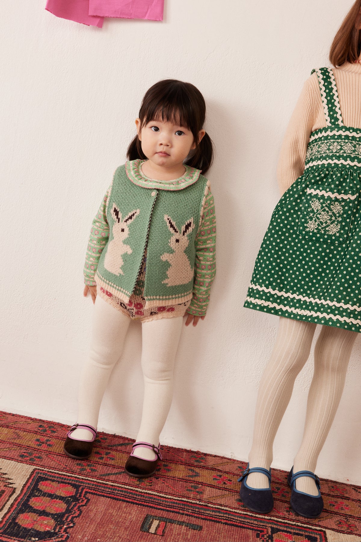 Penny baby vest Rabbit Aqua