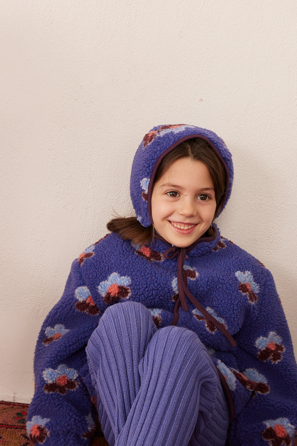 Leo hat fleece Flower Storm
