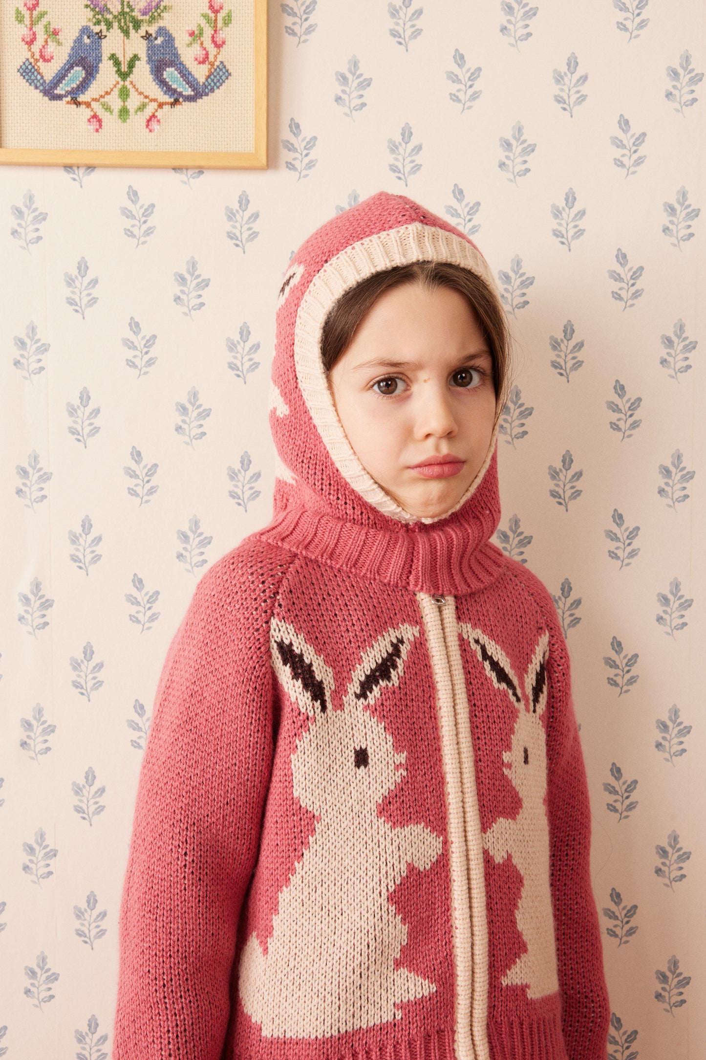 Pinguin hood Rabbit Rose