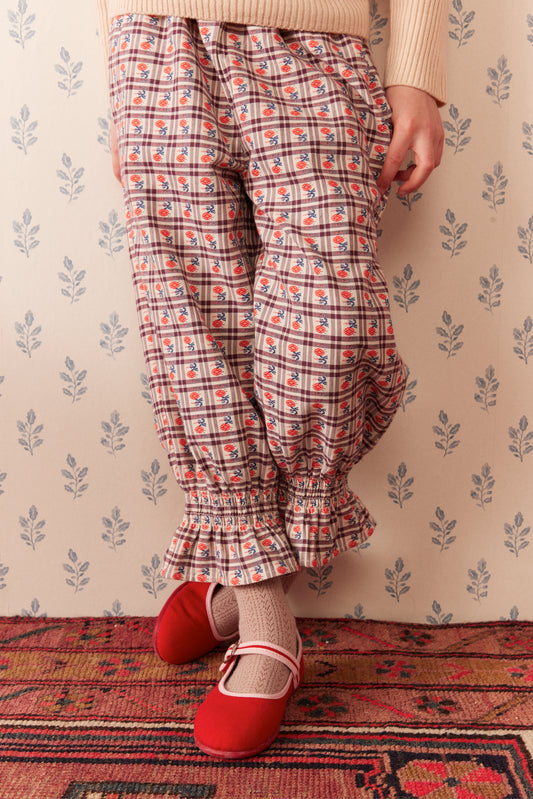 Mirliton pants Camelia Check