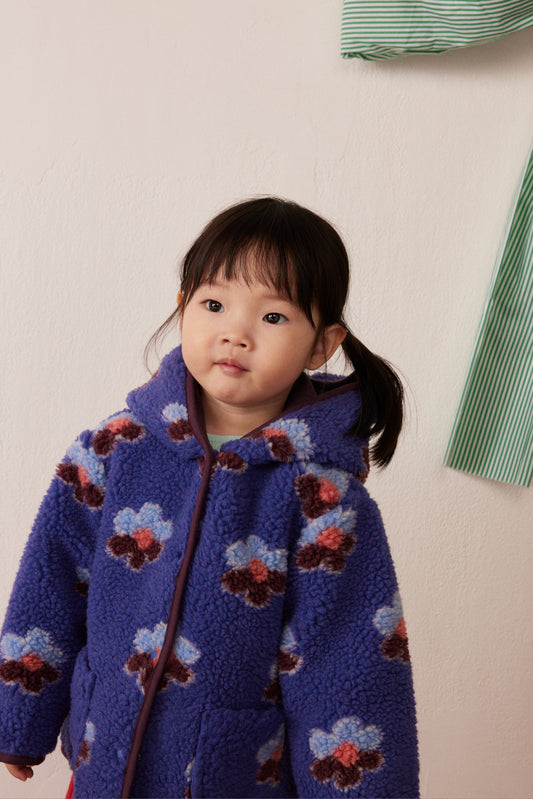 Poppy fleece coat Flower Storm