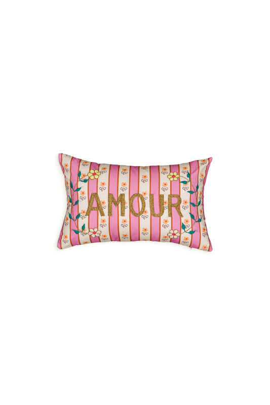 Petit coussin brodé Ramatuelle Amour