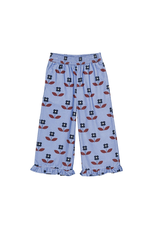 Malika pants Flora blue