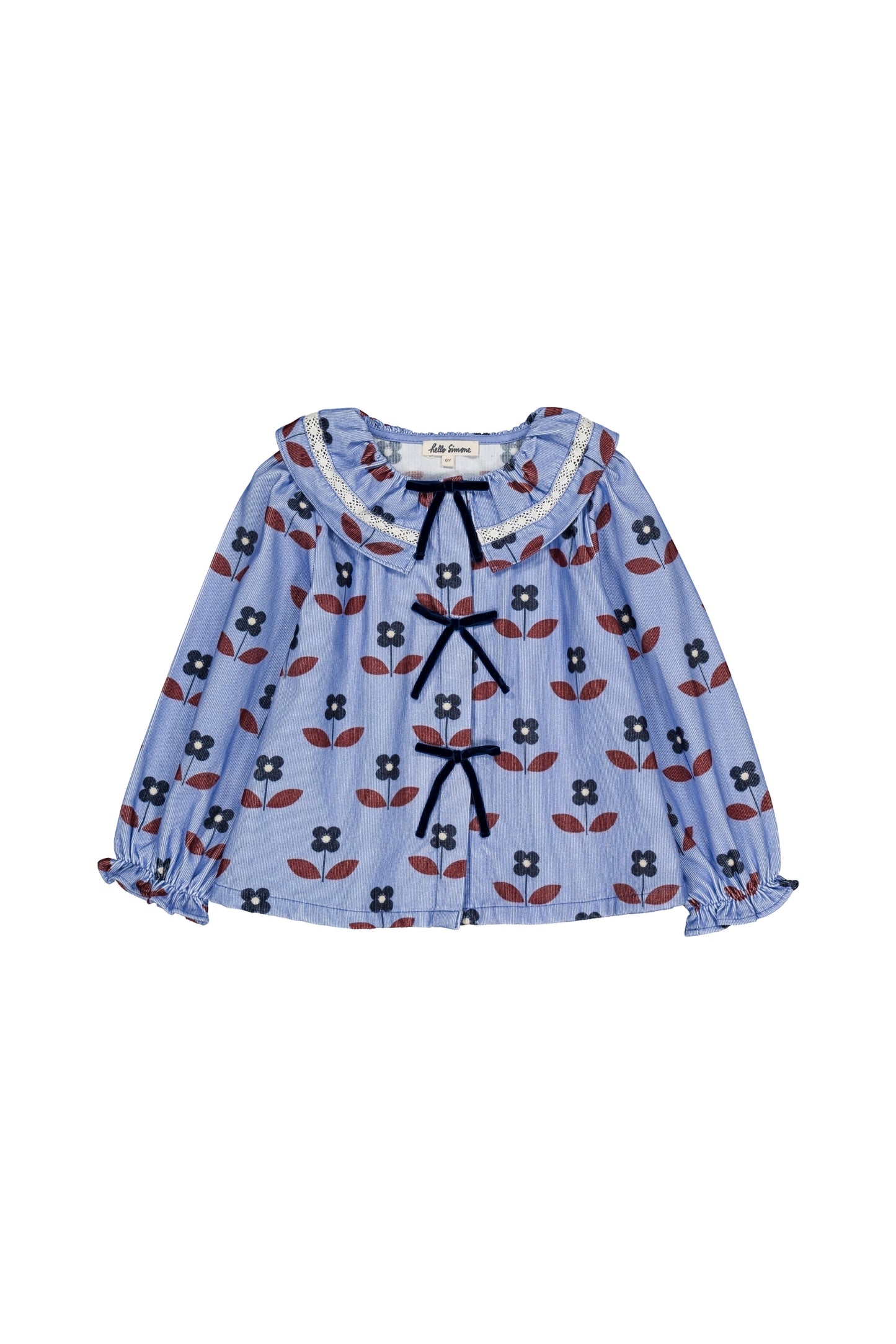 Myrtille blouse Flora blue
