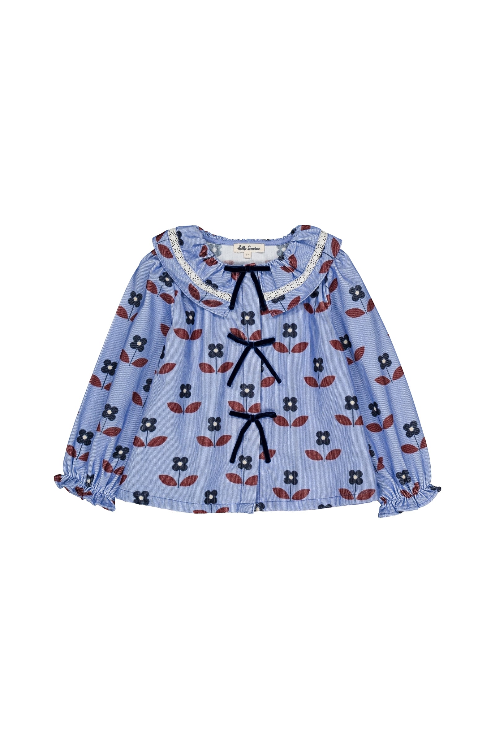 Myrtille blouse Flora blue