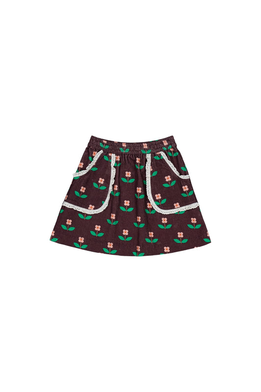 Annabelle skirt Flora Chocolate