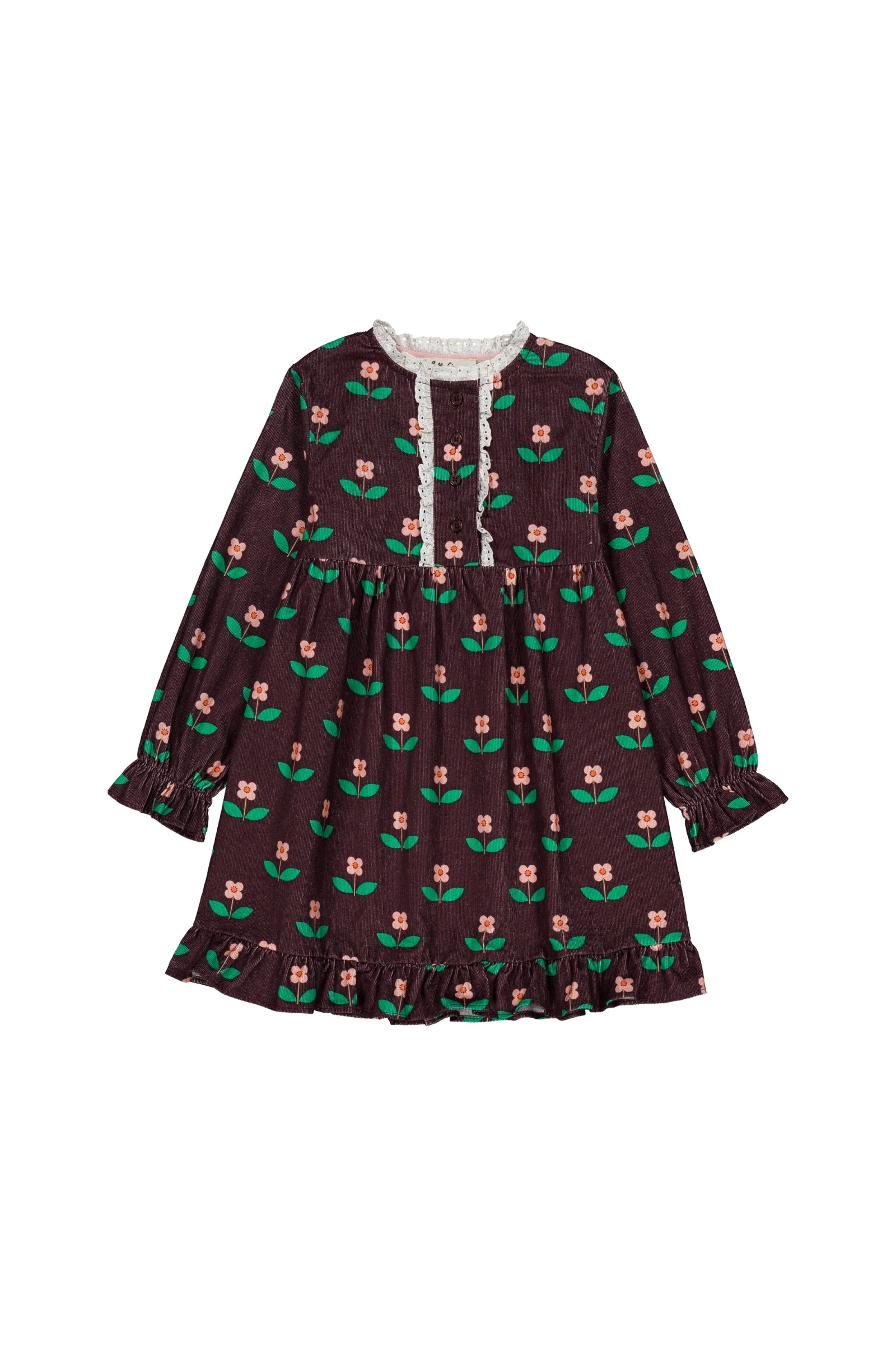 Zina dress Flora Chocolate