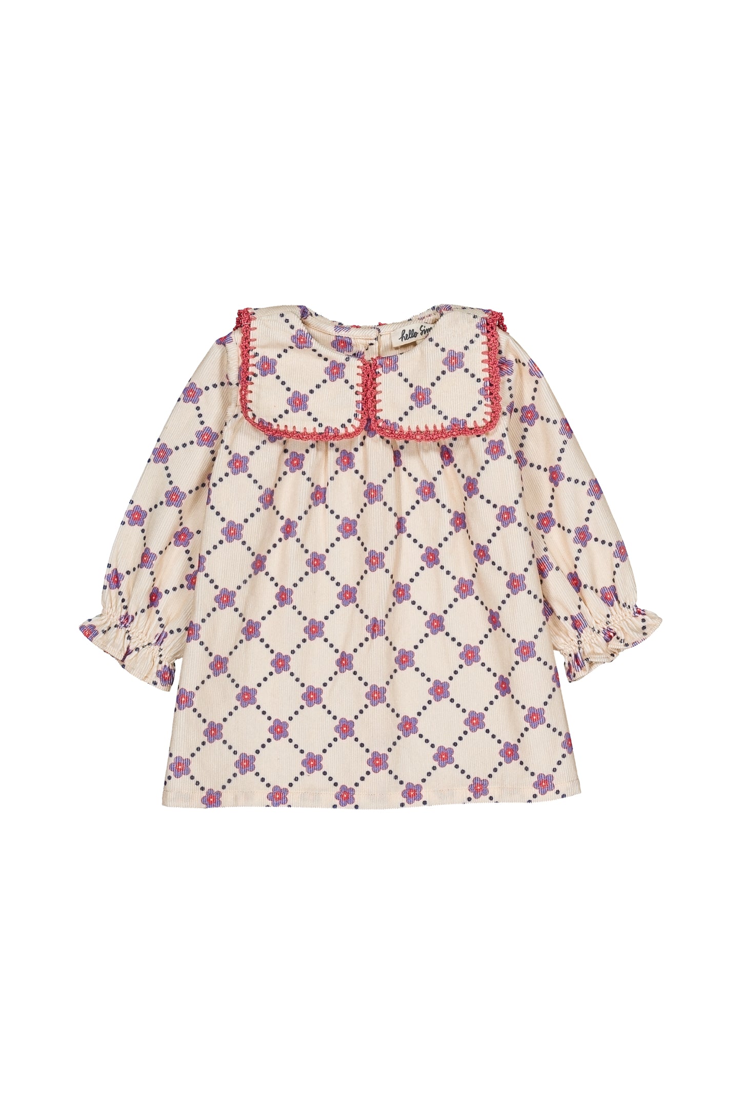 Pralinette baby dress Floral check