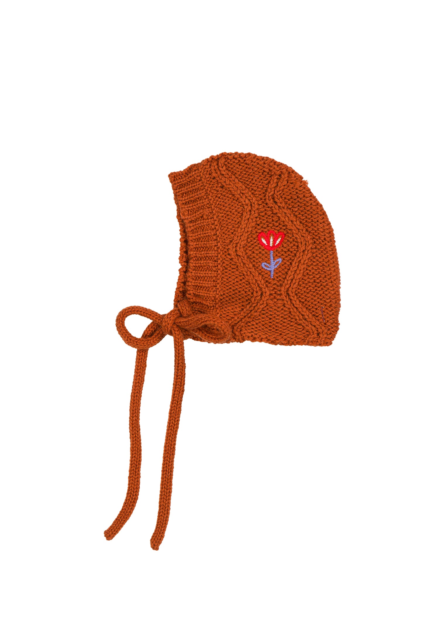 Daphne baby hat cable knit Hazelnut