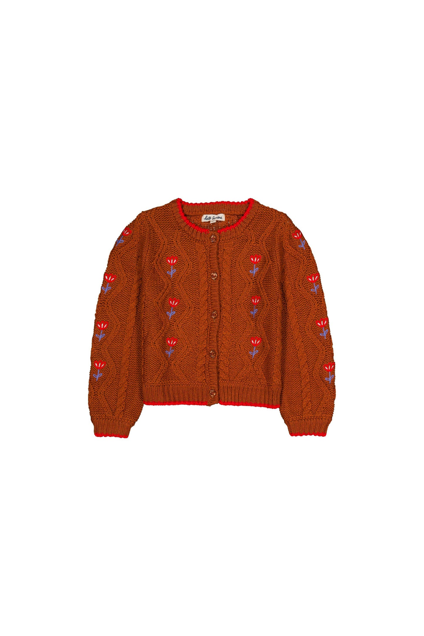 Lison cardigan cable knit Hazelnut