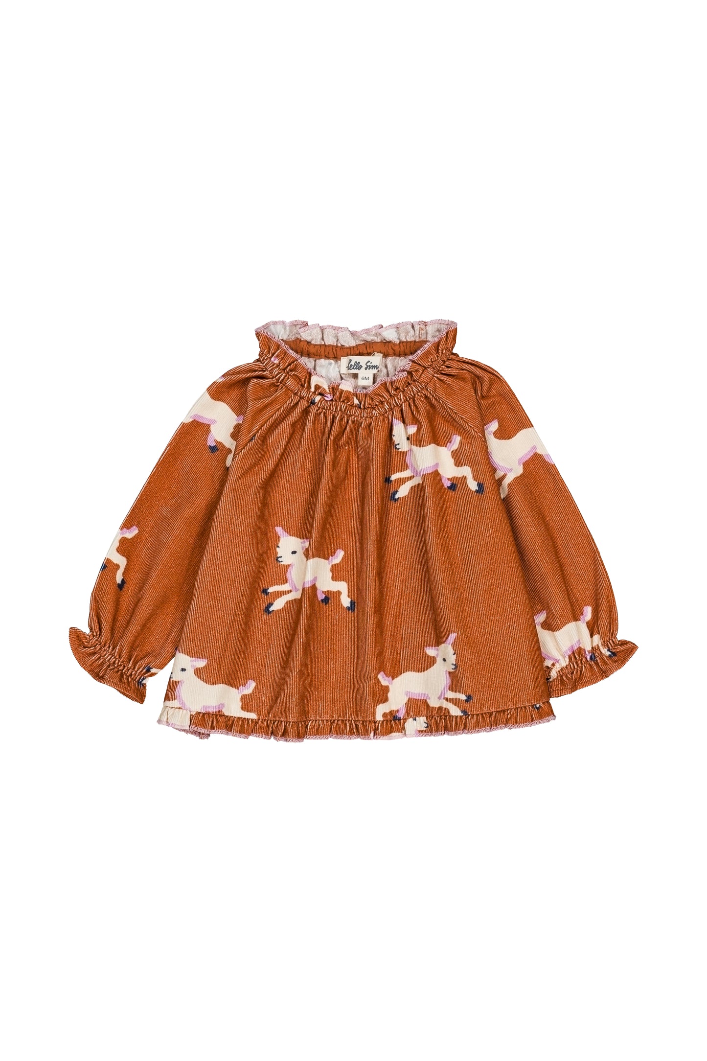 Maline baby blouse Lamb Sunburn