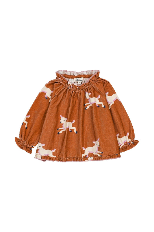 Maline baby blouse Lamb Sunburn