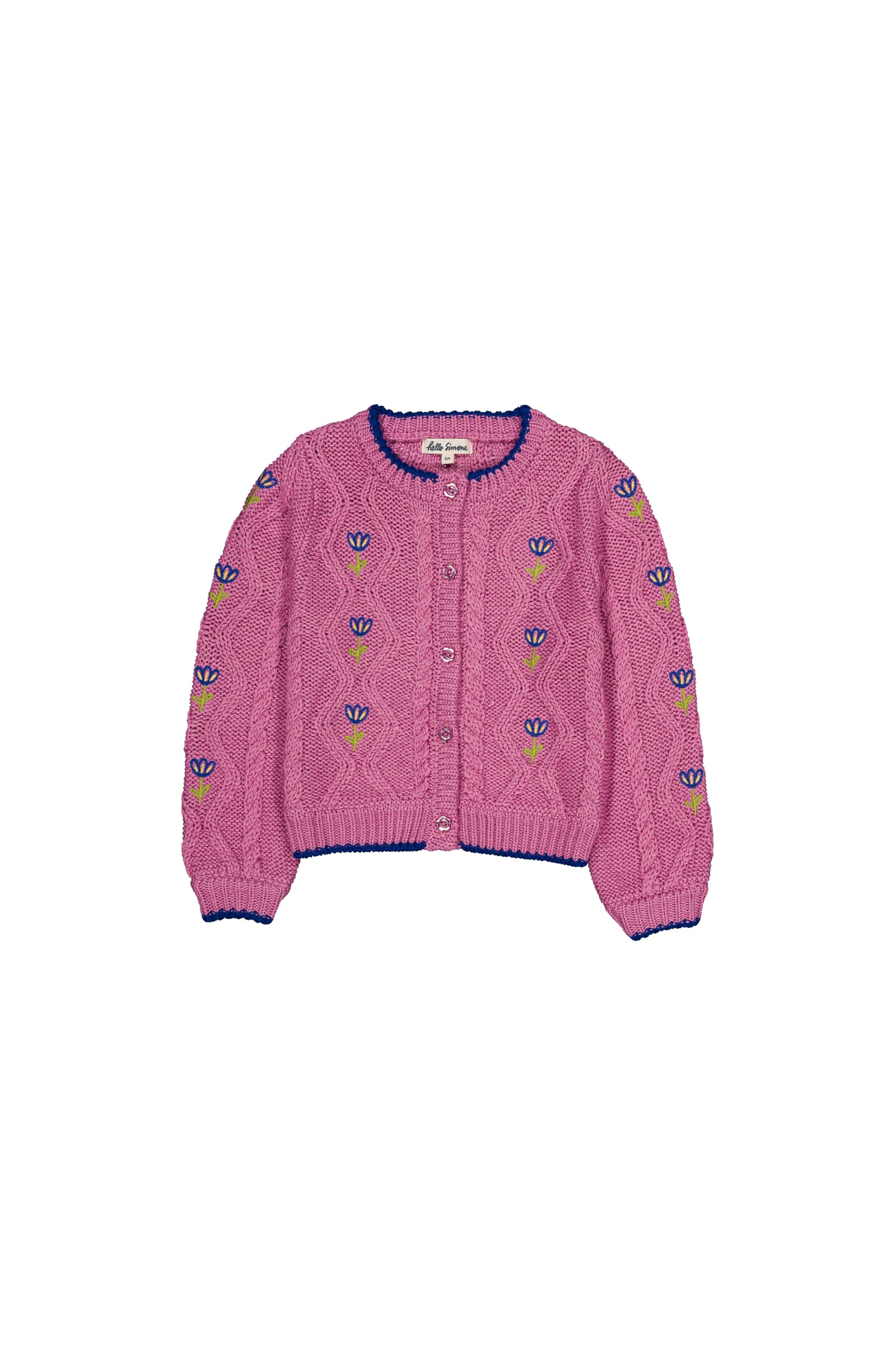 Lison cardigan cable knit Lilac