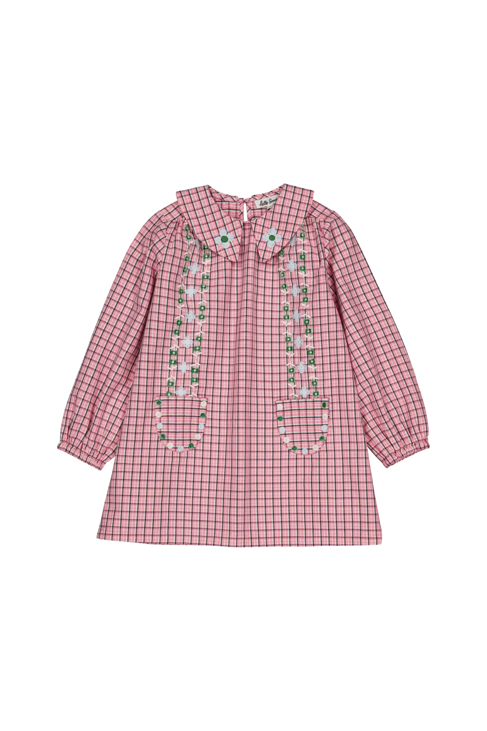 Gatsby dress Pink check
