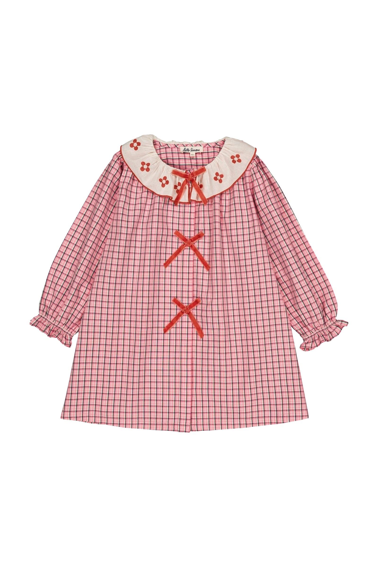 Groseille dress Pink check