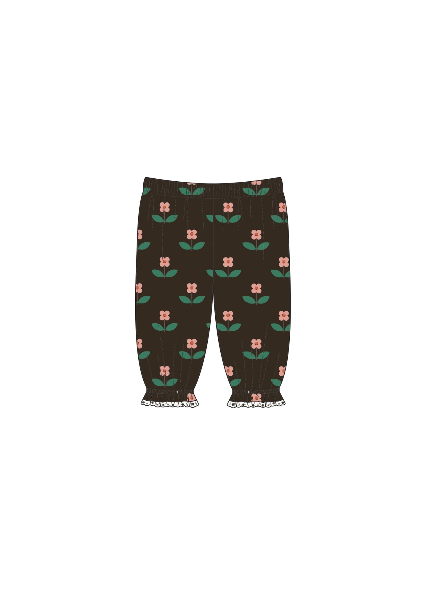 Mignon baby pants Flora Chocolate