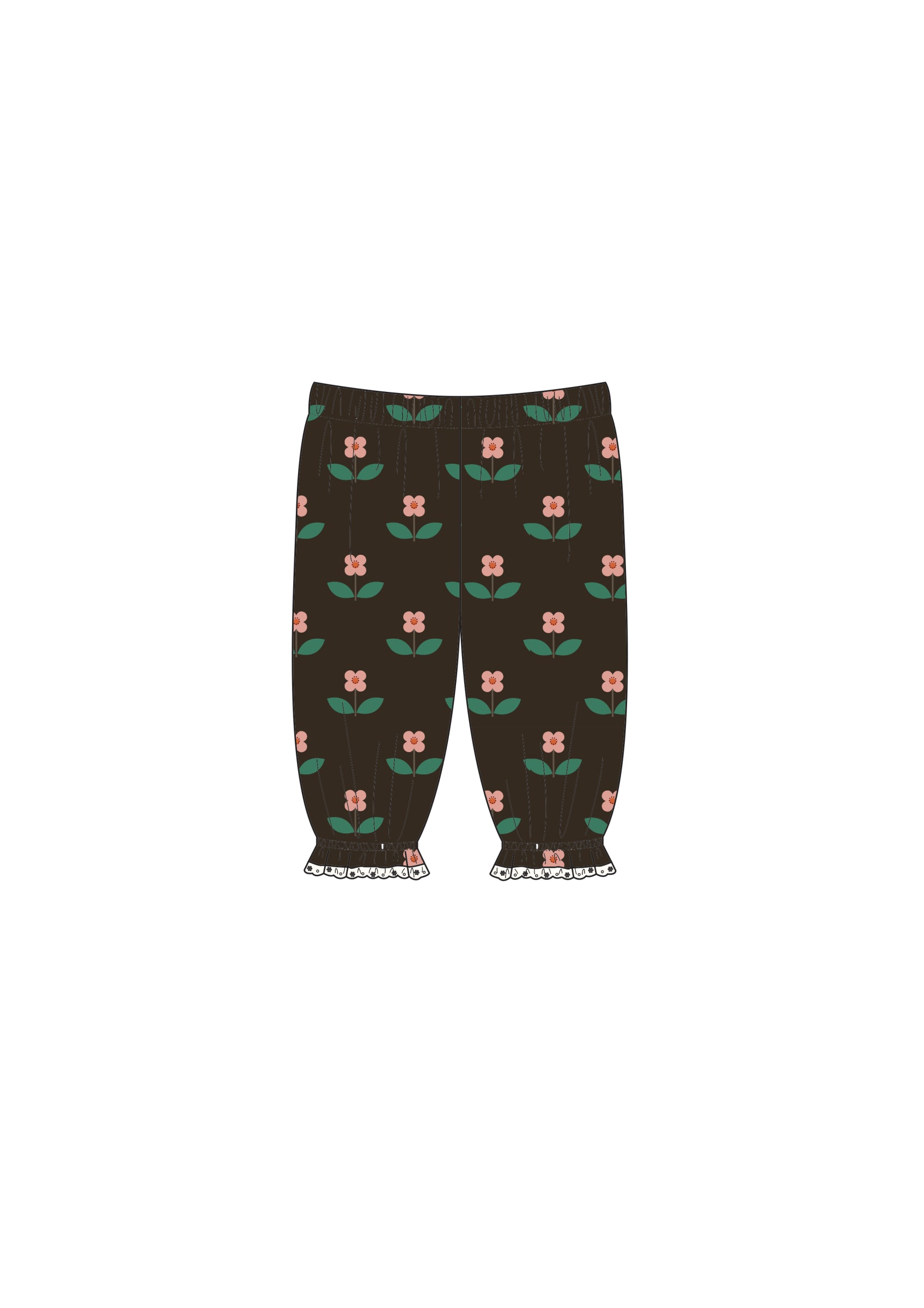 Mignon baby pants Flora Chocolate