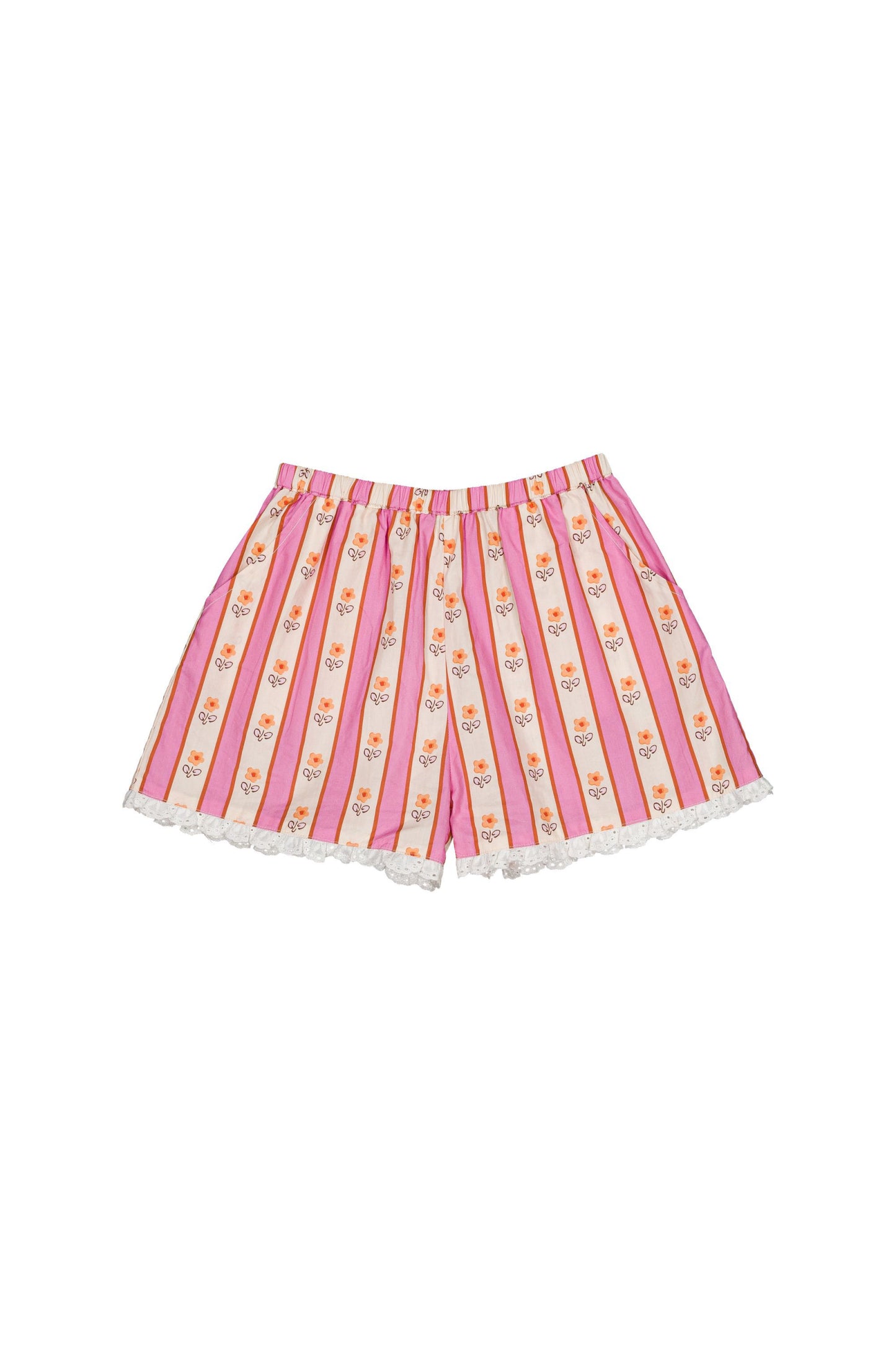 Cotton shorts for girls aged 4–12, ramatuelle
