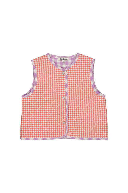 Cotton vest for girls aged 4–12, emberglow