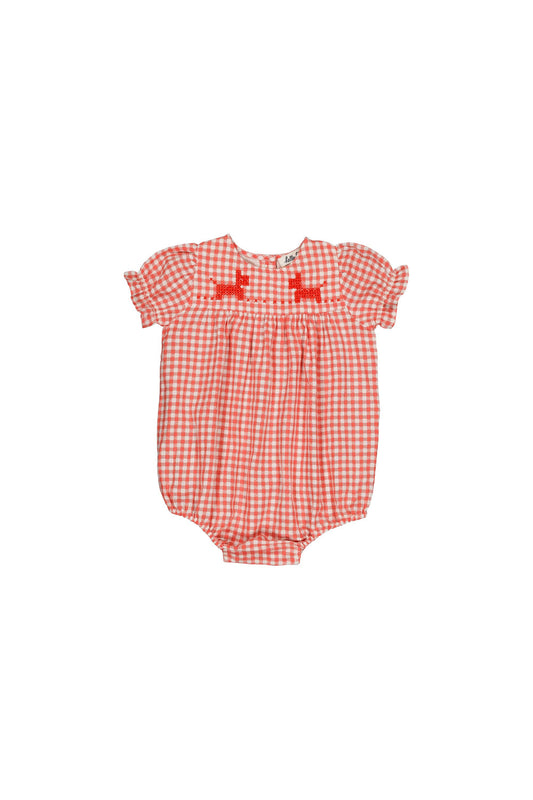 Cotton romper for babies aged 6–24 months, emberglow
