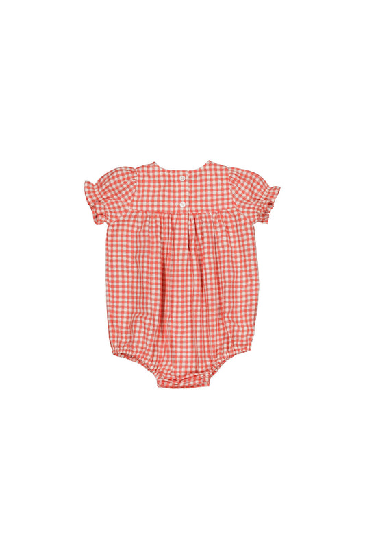 Cotton romper for babies aged 6–24 months, emberglow