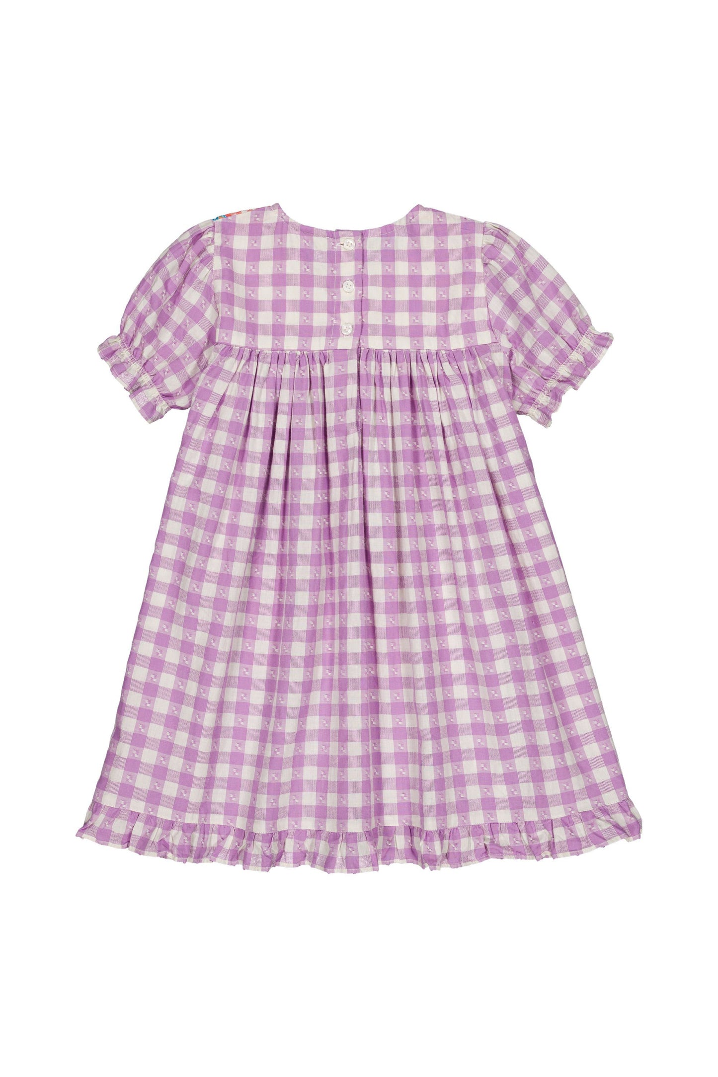 Cotton dress for girls aged 4–12, bloom