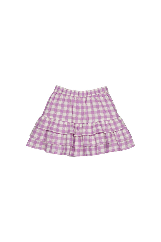 Cotton skirt for girls aged 4–12, bloom