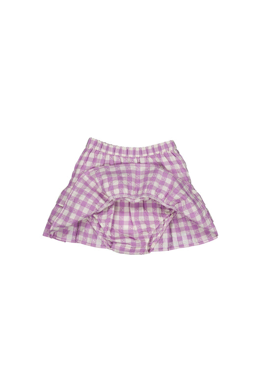 Cotton skirt for girls aged 4–12, bloom