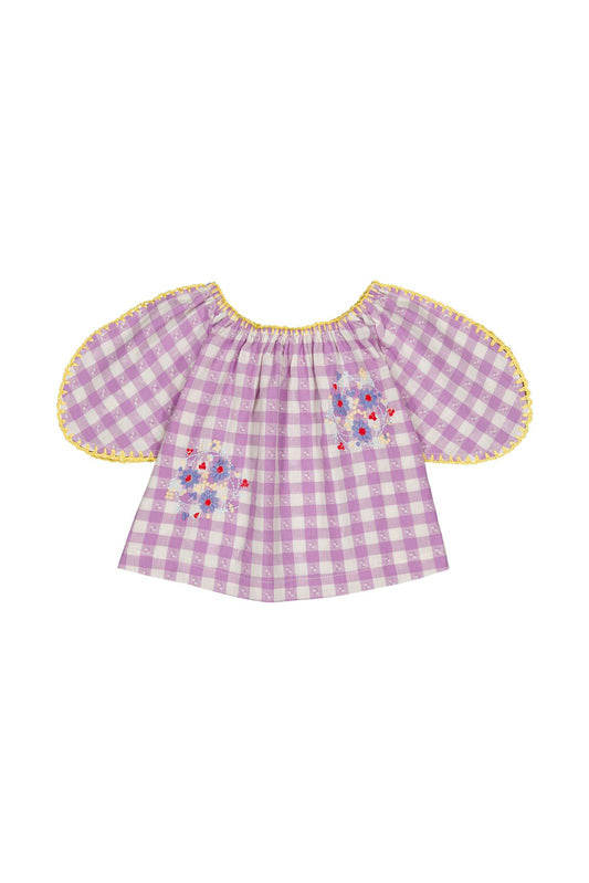 Cotton blouse for babies aged 6–24 months, blouse bloom